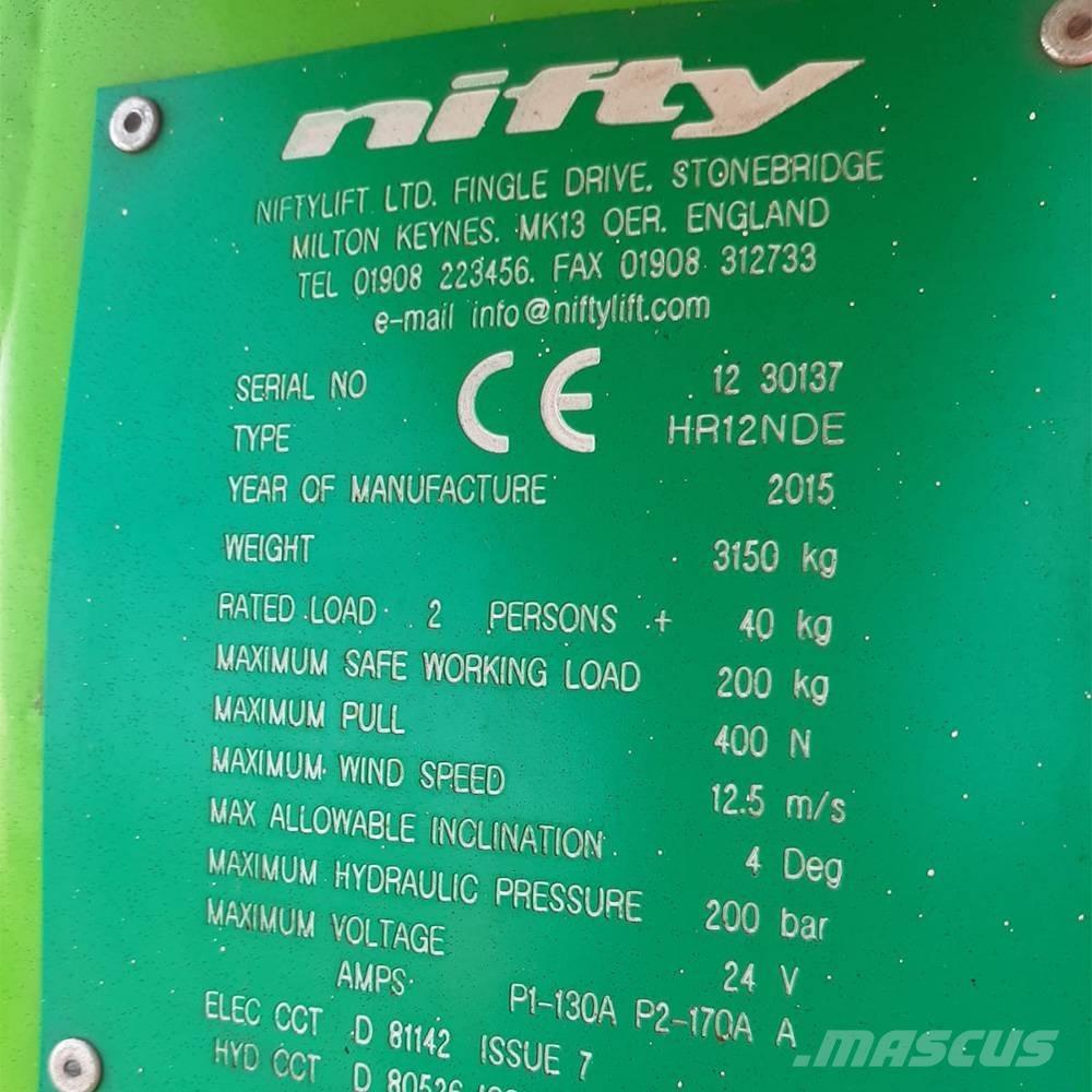 Niftylift HR 12 Bomliftar