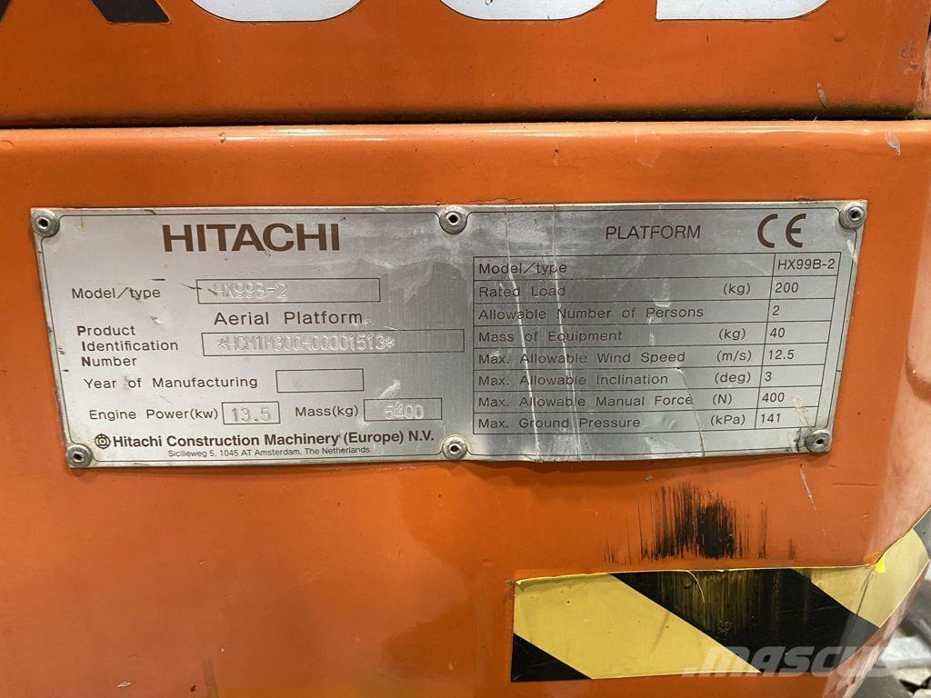 Hitachi HX99B-2 Teleskop bomliftar