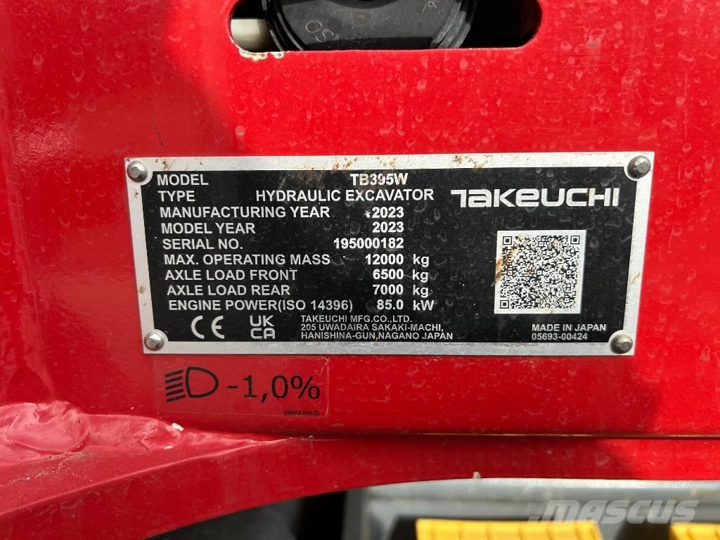 Takeuchi TB 395 W Hjulgrävare