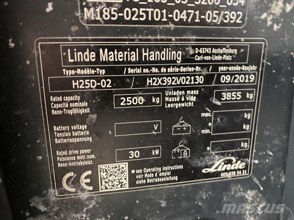 Linde H25D-02 Dieselmotviktstruckar
