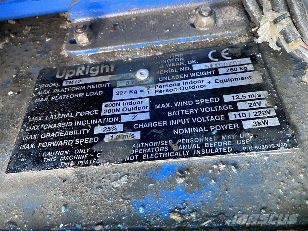 Snorkel TM12 Personhissar och andra hissar