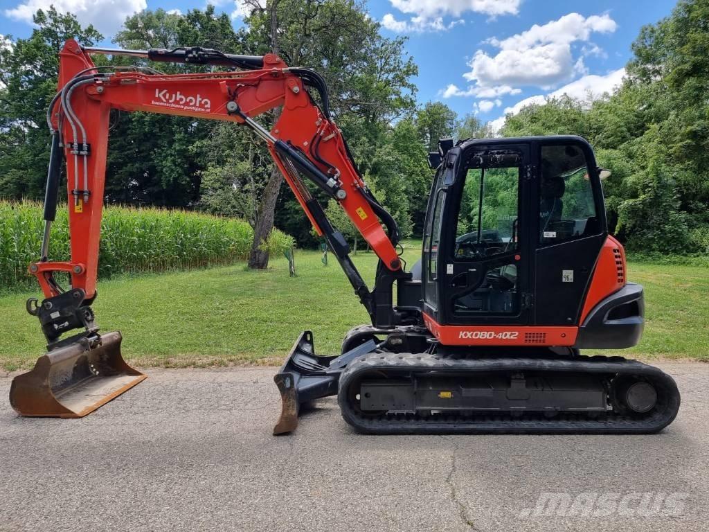 Kubota KX 080-4a2 Midigrävmaskiner 7t - 12t
