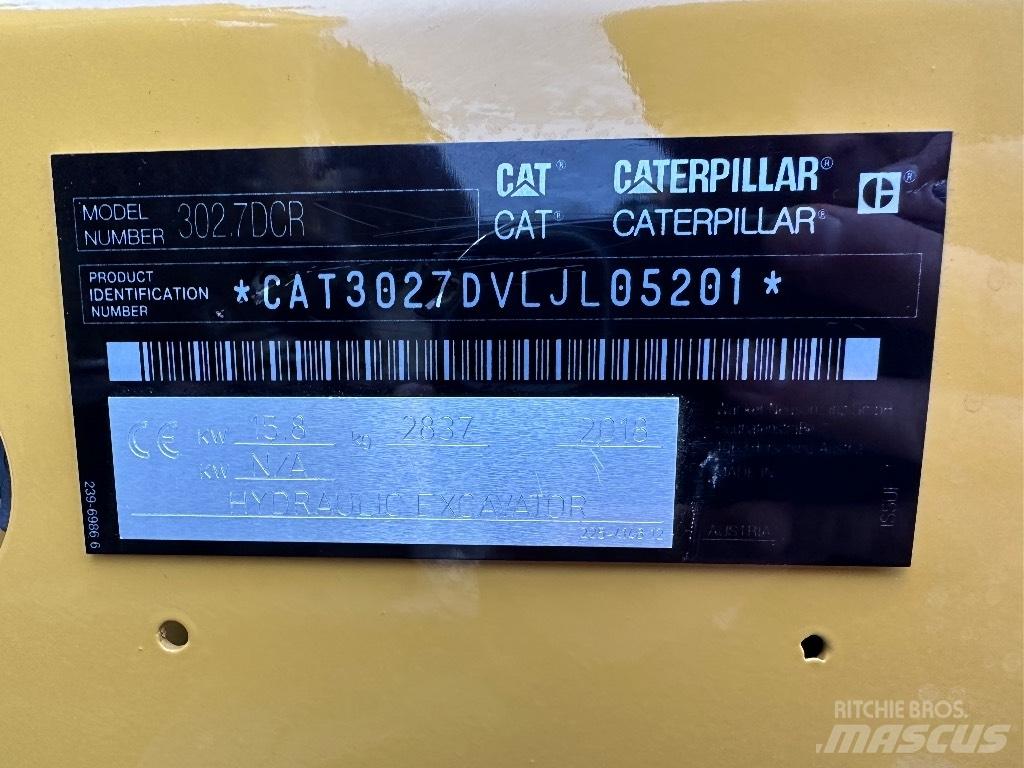 CAT 302.7 D CR Minigrävare < 7t