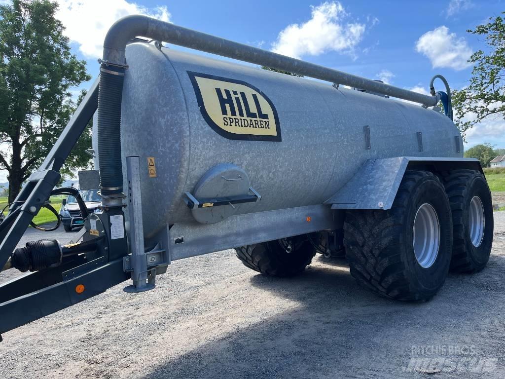 Hill 15m³ tankvogn Fast- och kletgödselspridare