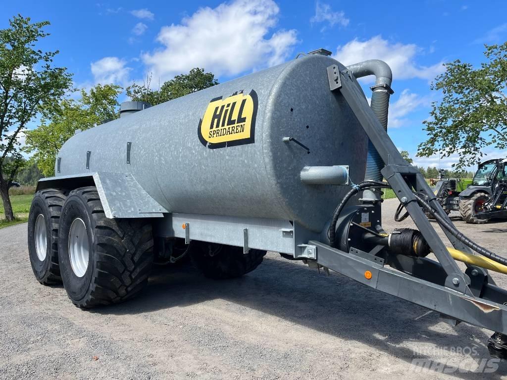 Hill 15m³ tankvogn Fast- och kletgödselspridare