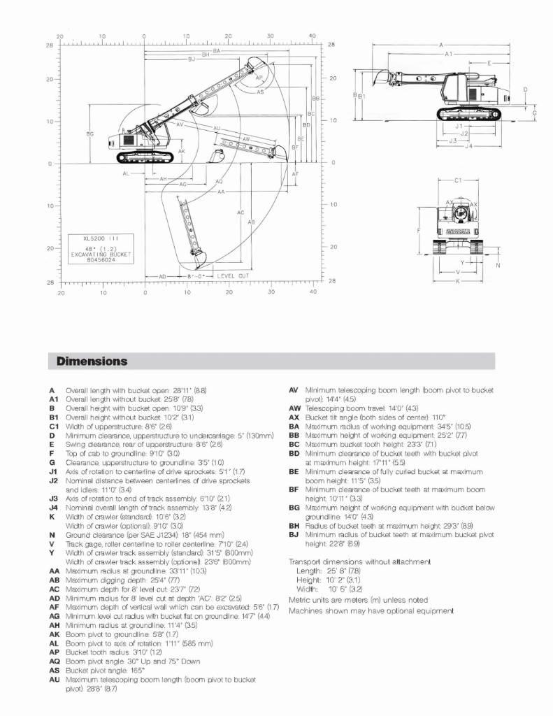 Gradall XL 5200 III Bandgrävare