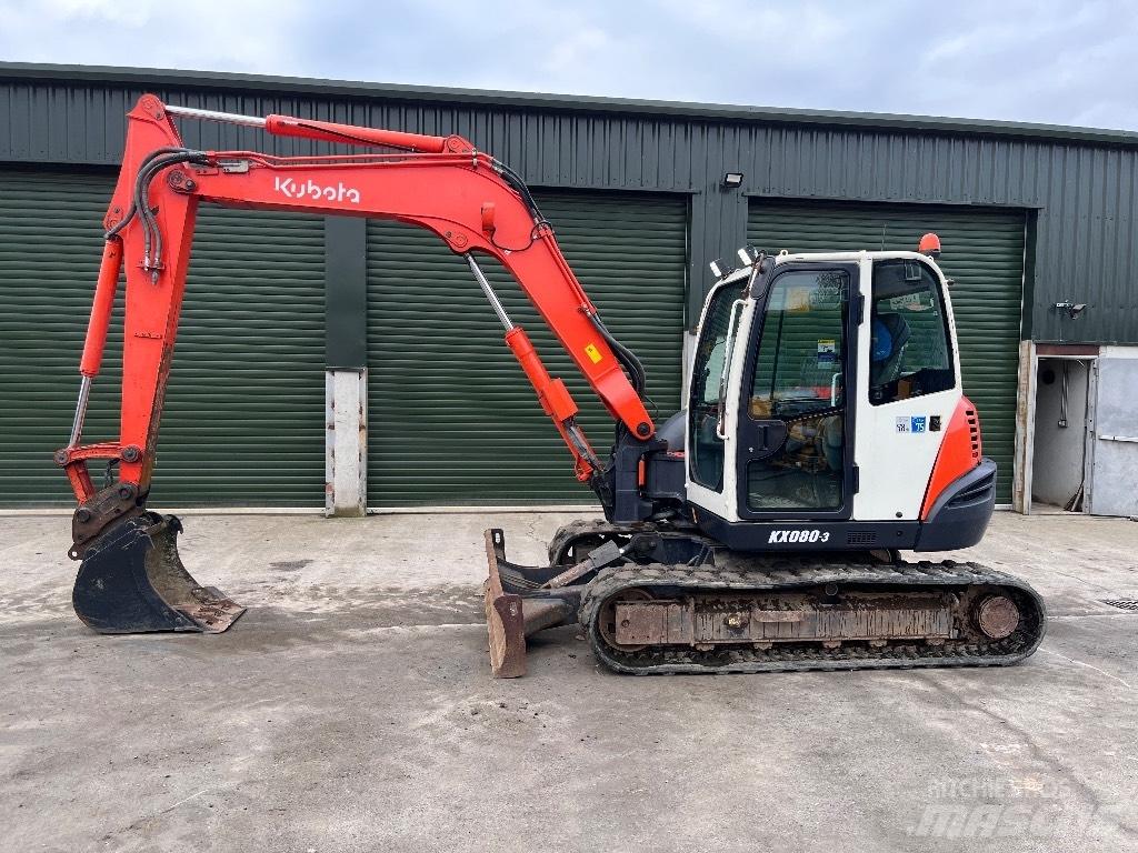 Kubota KX 080-3 Minigrävare < 7t