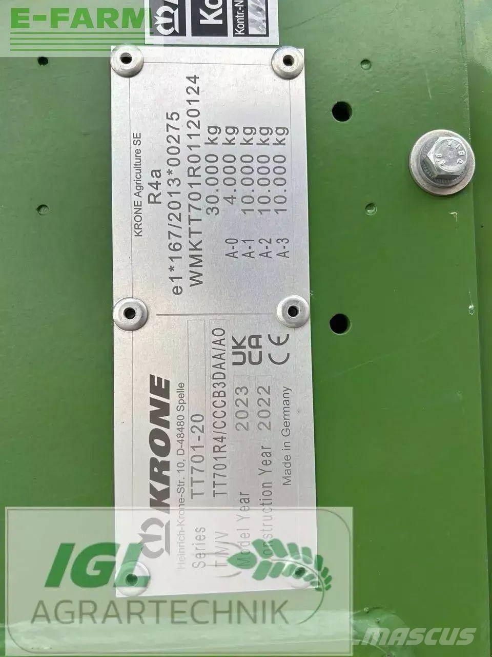 Krone tx 560 Spannmålsvagnar