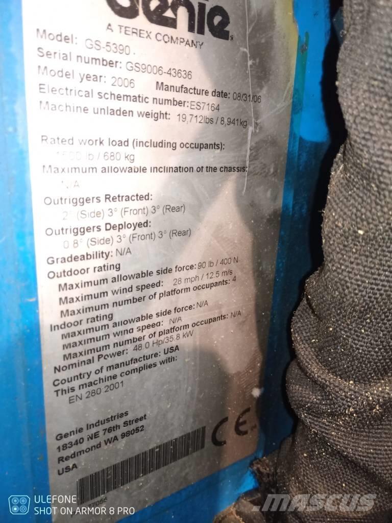 Genie GS 5390 RT Saxliftar