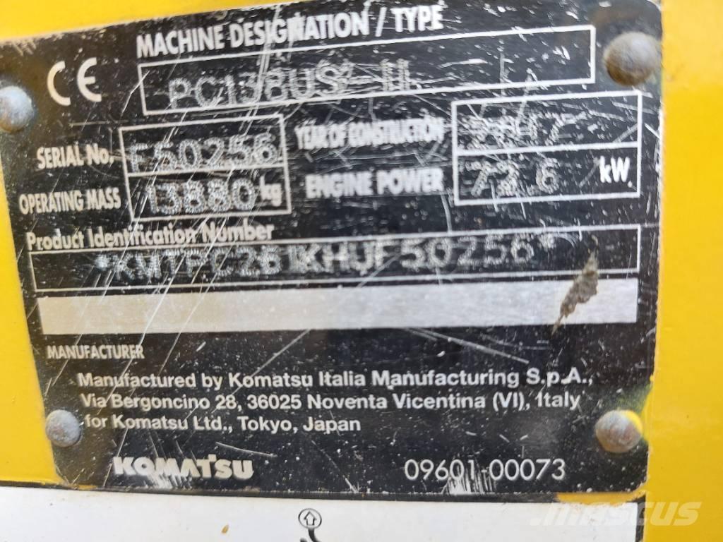 Komatsu PC138US-11 Bandgrävare