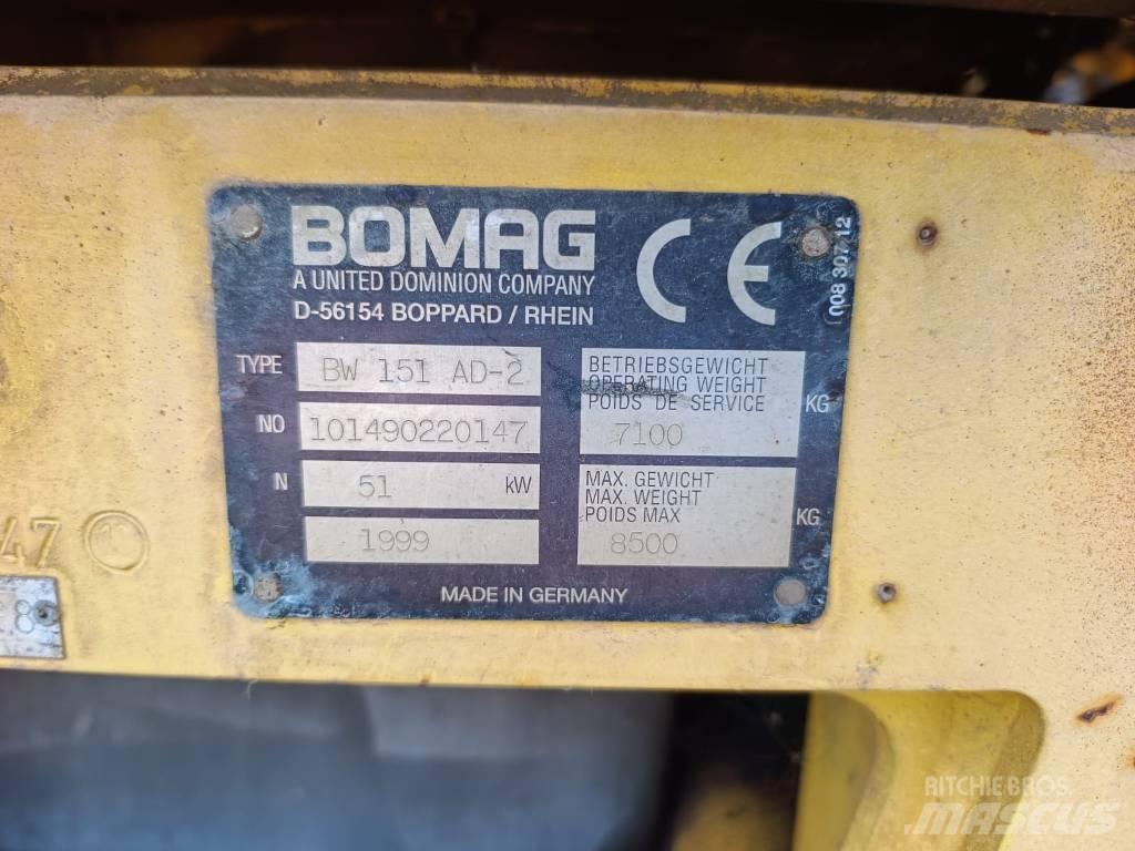 Bomag BW 151 AD-2 Tvåvalsvältar