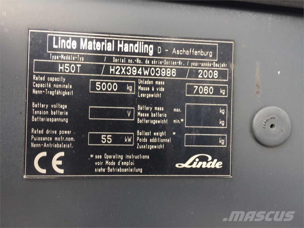Linde H50T Gasolmotviktstruckar