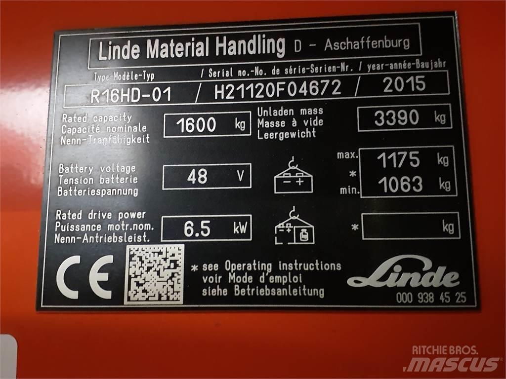 Linde R16HD Skjutstativtruck