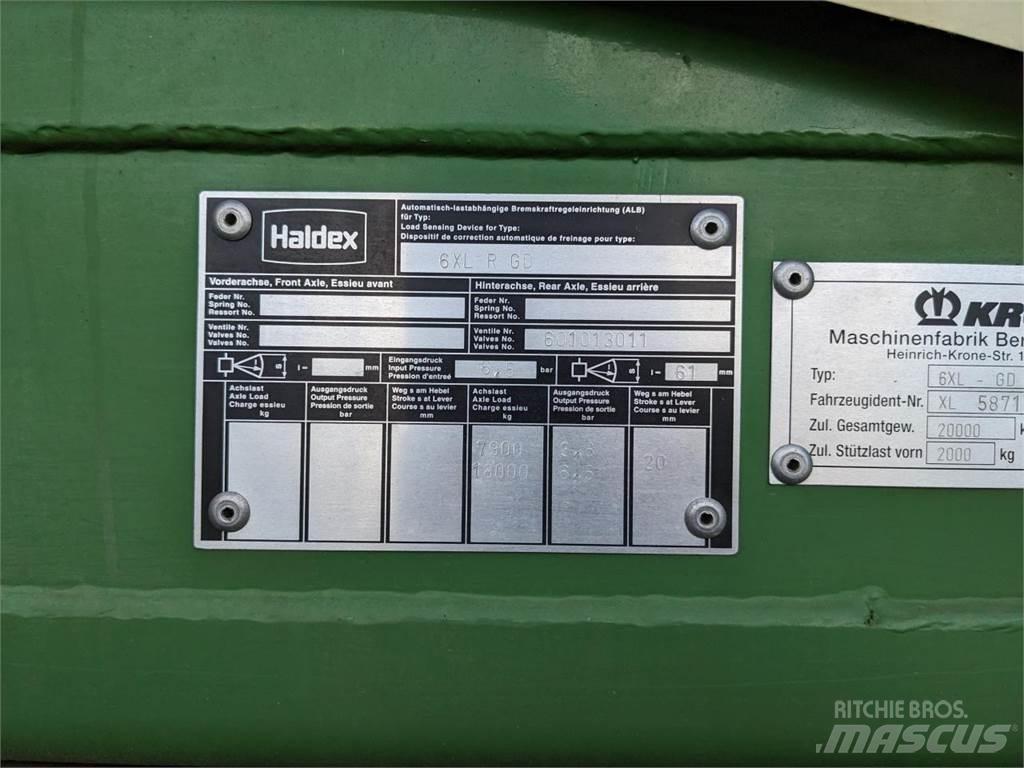 Krone 6XL/R-GD Hackvagn / Självlastarvagn