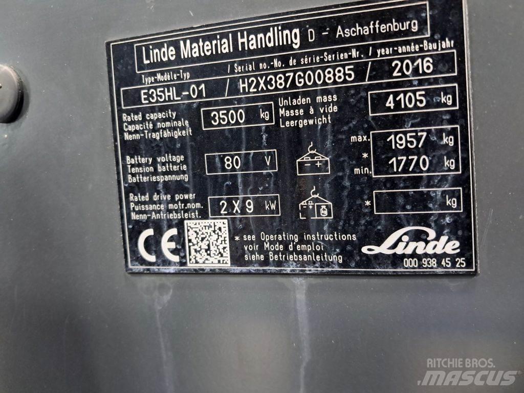Linde E35HL-01 Elmotviktstruckar