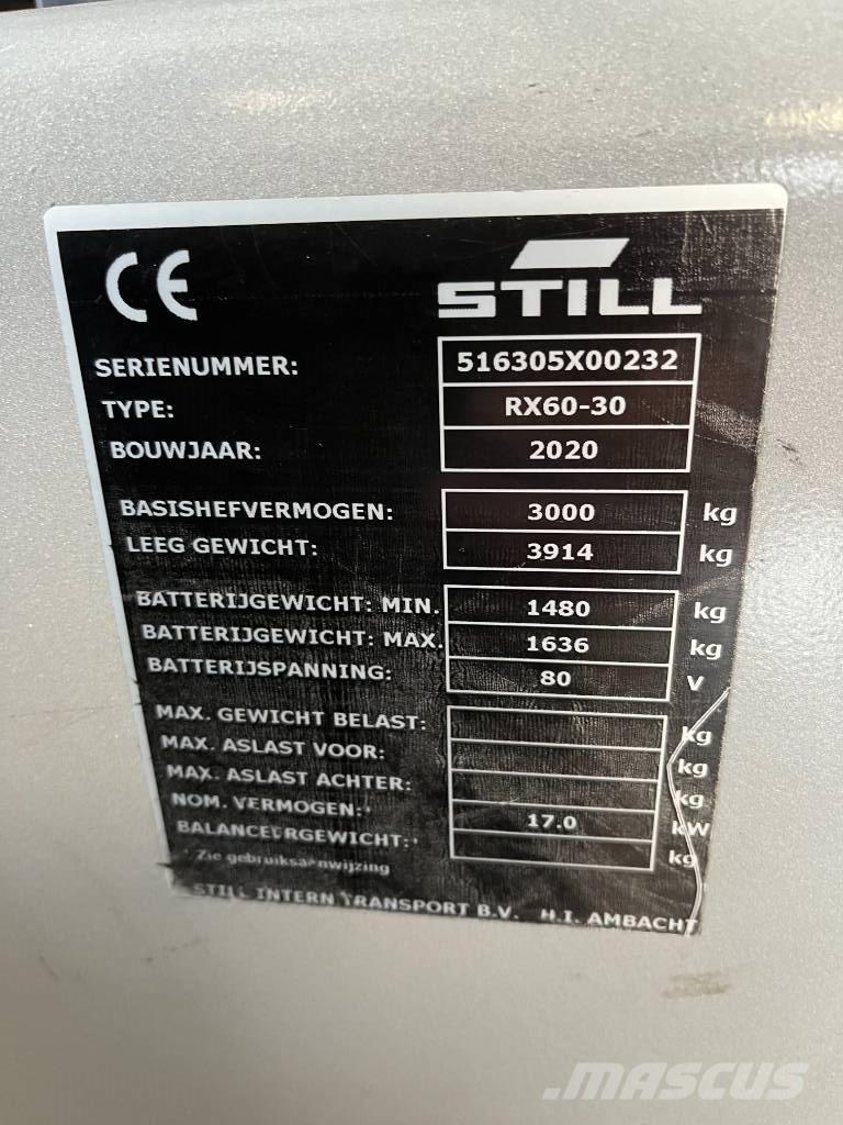 Still RX 60-30 Elmotviktstruckar