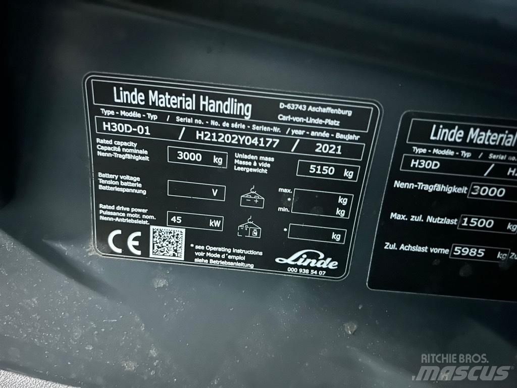 Linde H30D/1202 Dieselmotviktstruckar