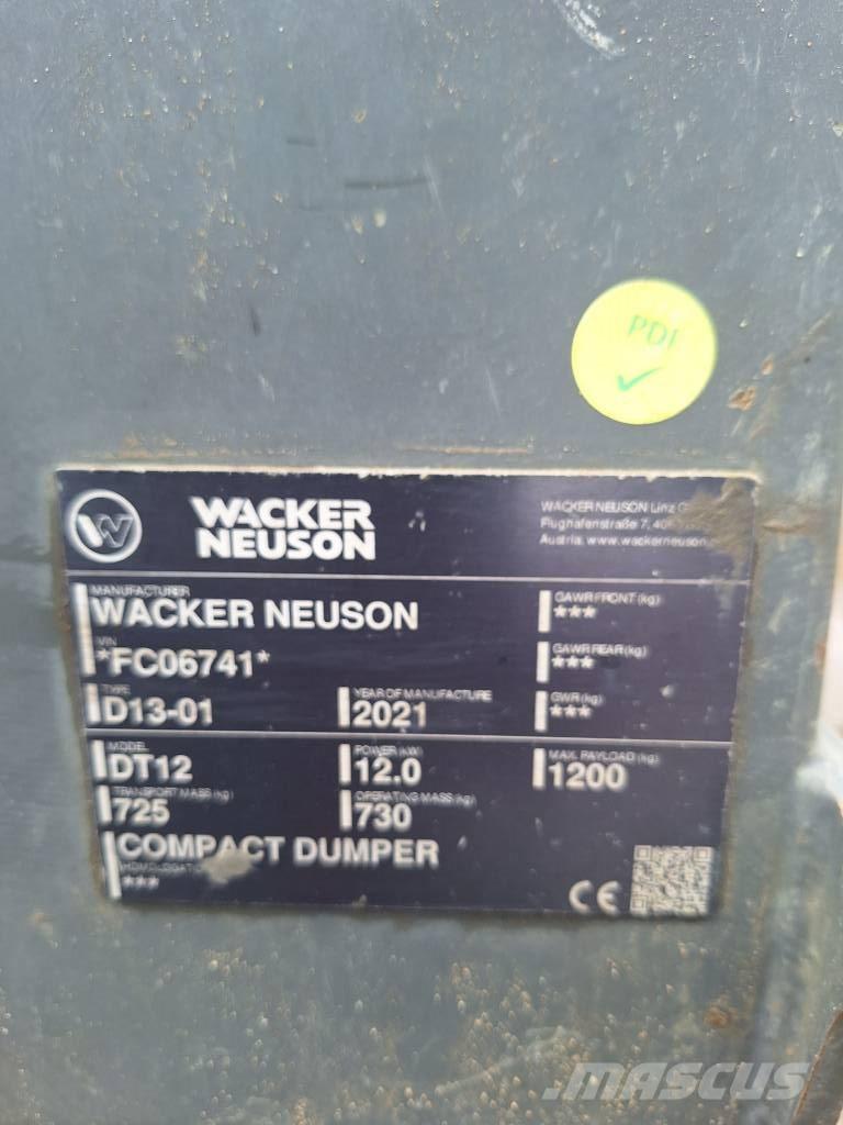 Wacker Neuson DT 12 Banddumprar