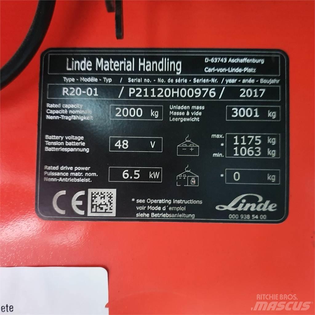 Linde R20 Skjutstativtruck