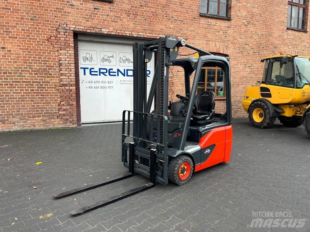 Linde E 15 Elmotviktstruckar