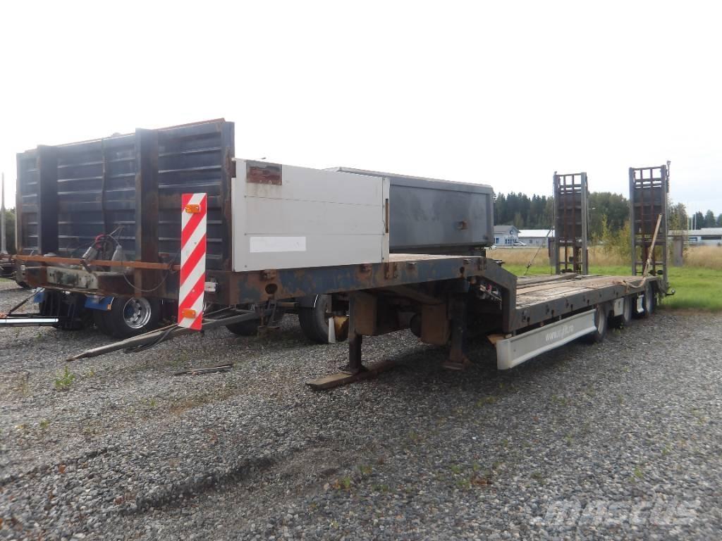 Damm Lavetti Låg lastande semi trailer