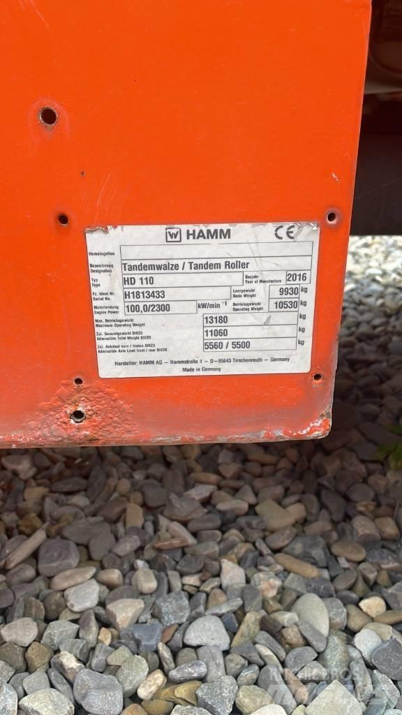 Hamm HD 110 Tvåvalsvältar