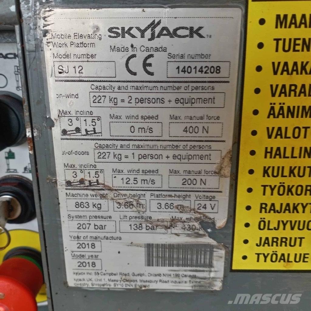 SkyJack SJ 12 Personhissar och andra hissar