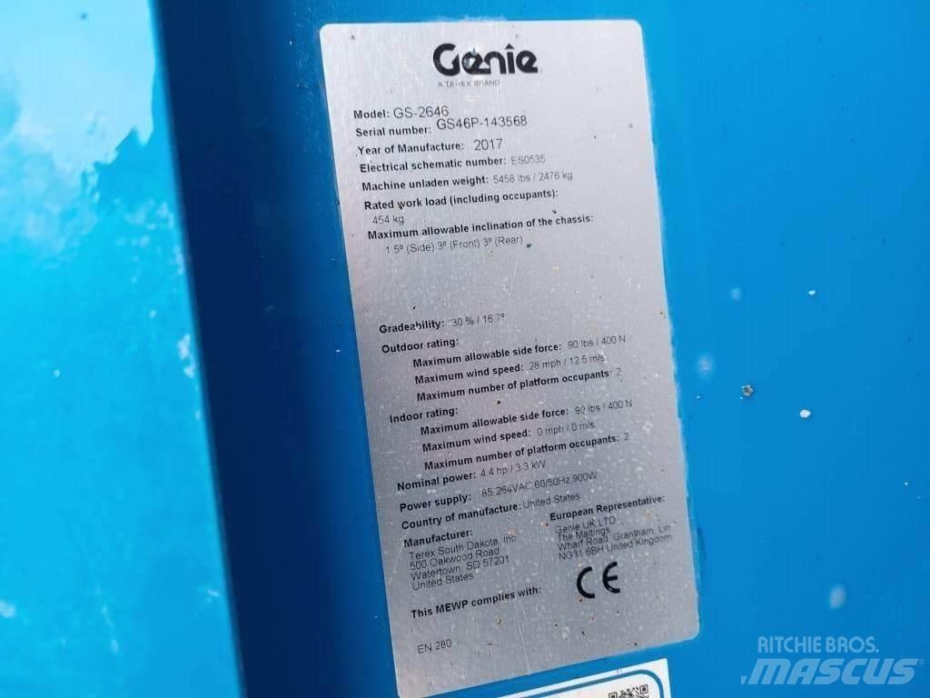 Genie GS 2646 Saxliftar