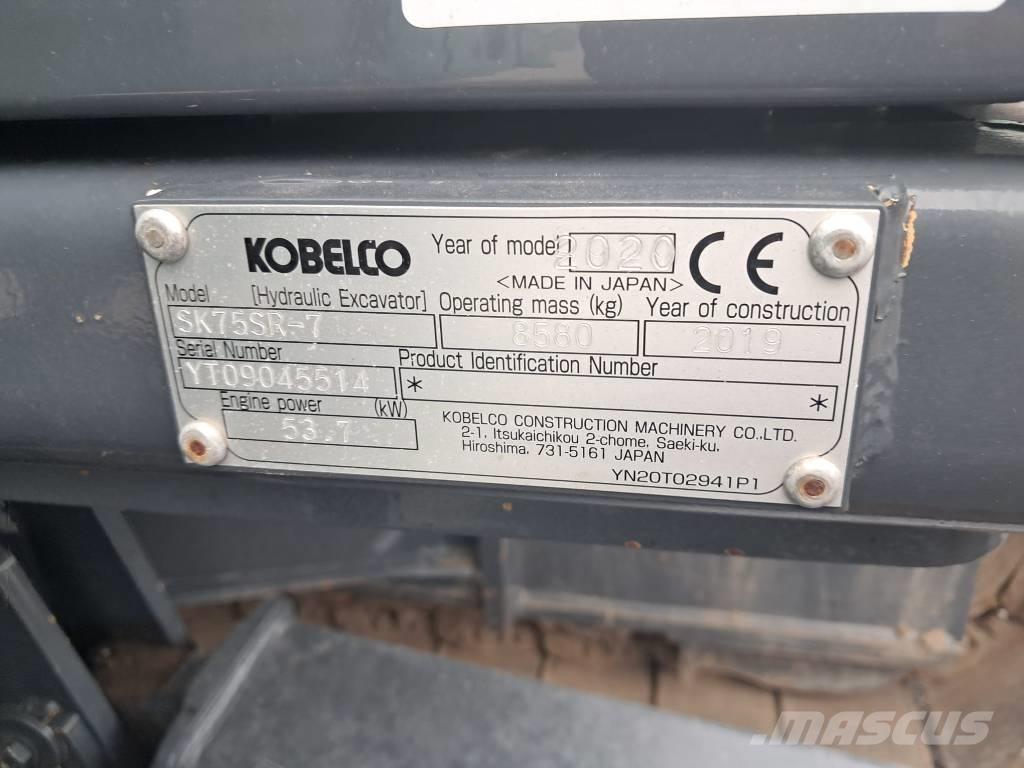 Kobelco SK75SR-7 Midigrävmaskiner 7t - 12t