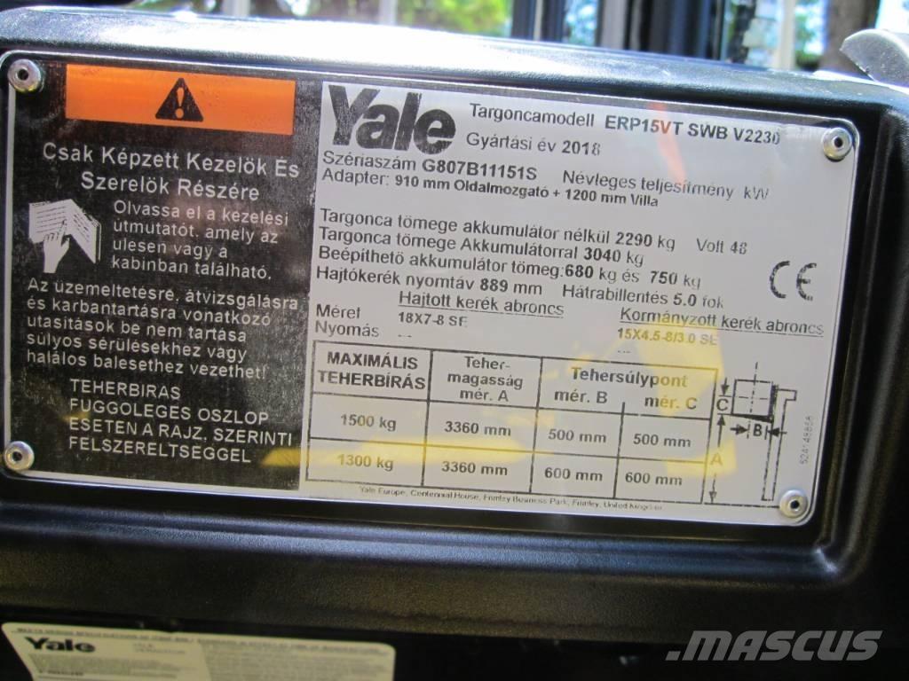 Yale ERP15VT Elmotviktstruckar