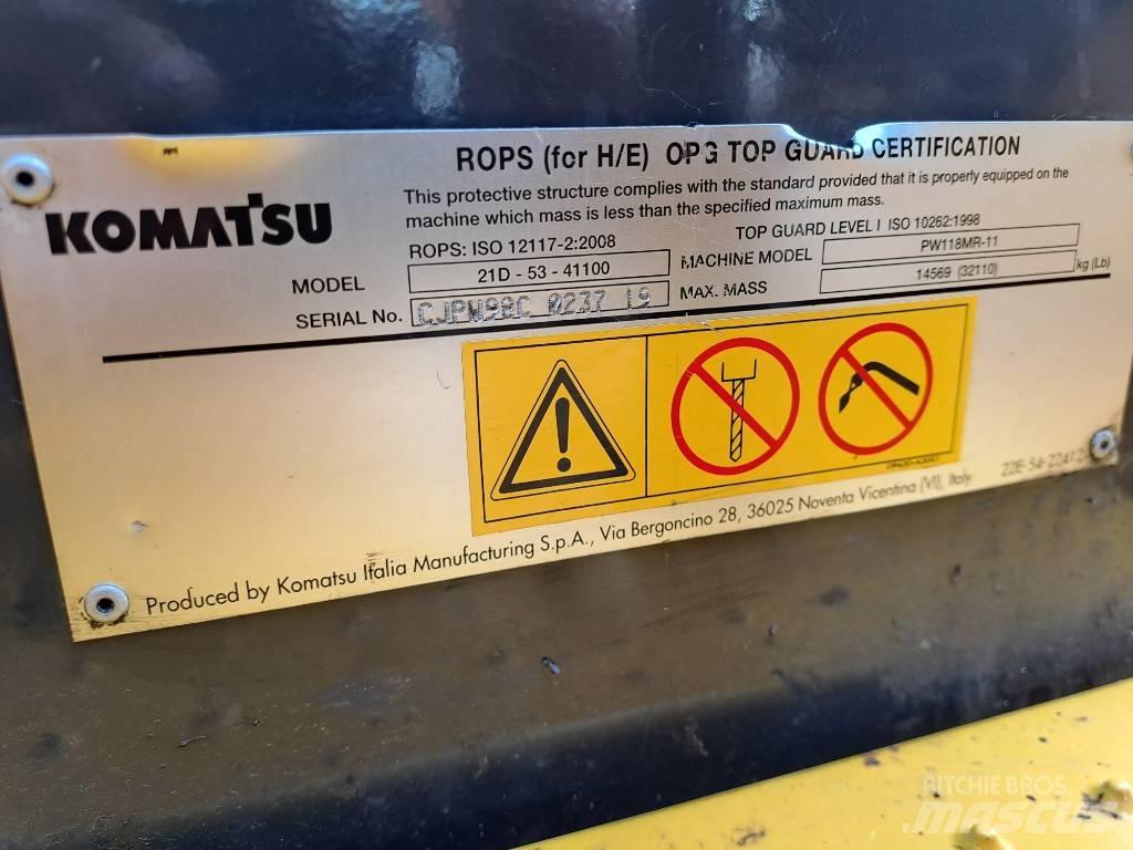 Komatsu PW118MR-11 Hjulgrävare