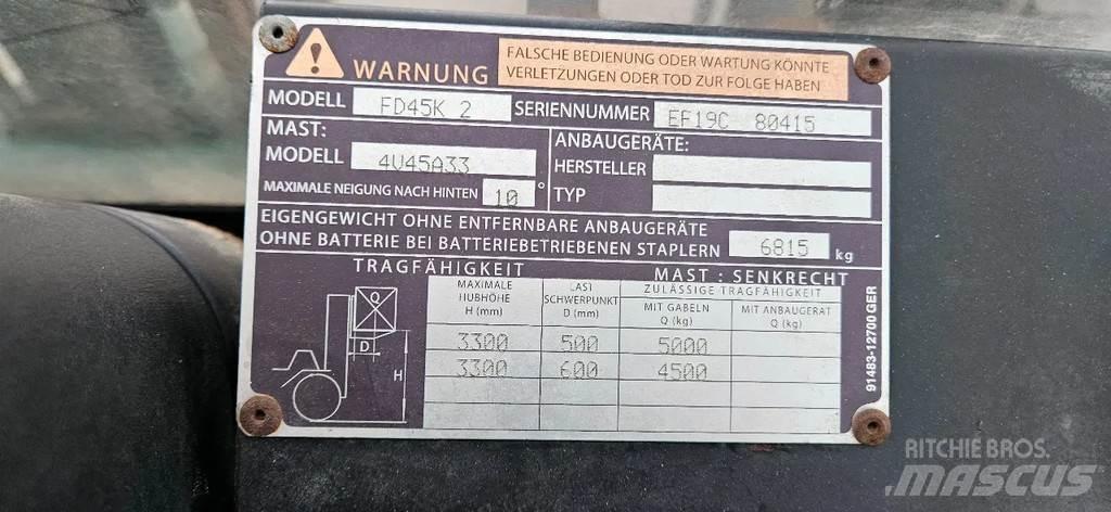 Mitsubishi FD 45 Övriga motviktstruckar
