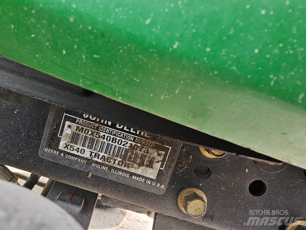 John Deere X 540 Kompakttraktorer