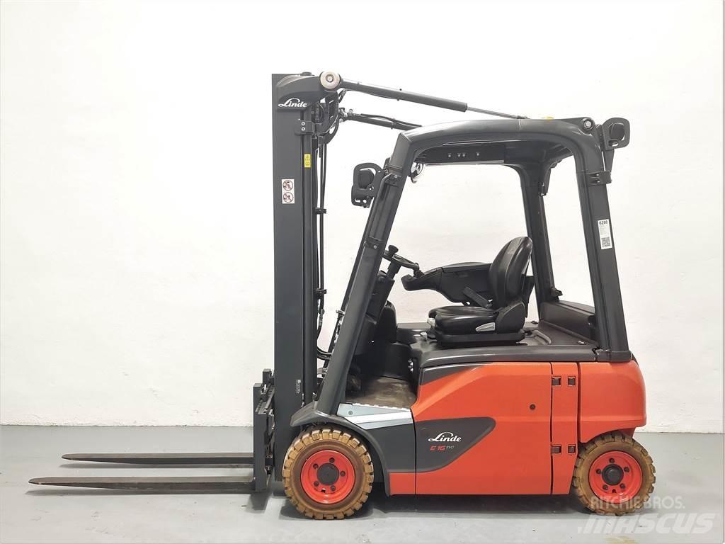 Linde E16P 02 Elmotviktstruckar