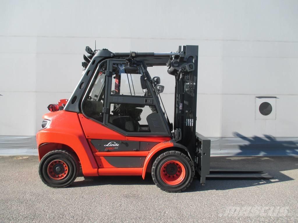 Linde H 80 D Dieselmotviktstruckar