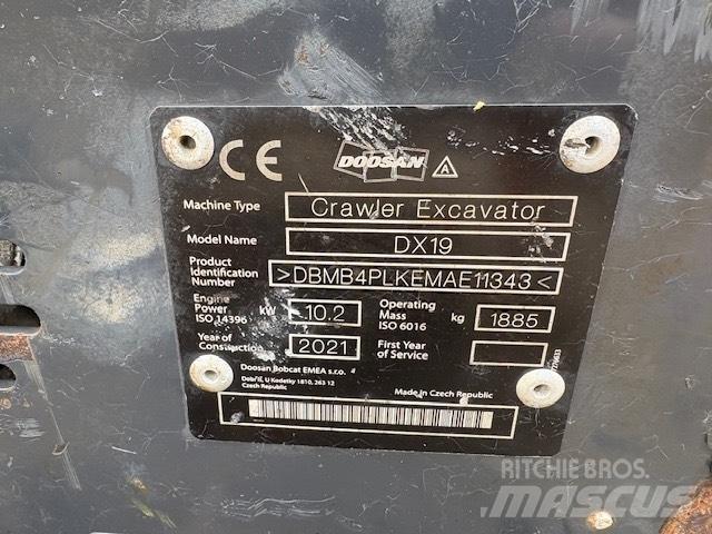 Doosan DX 19Z Minigrävare < 7t