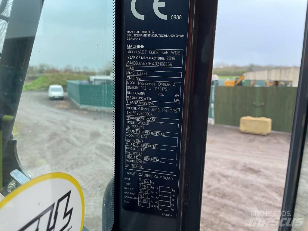 Bell B 30 E Midjestyrd dumper