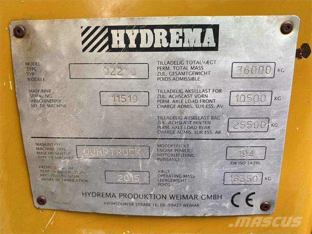Hydrema 922D Minidumprar
