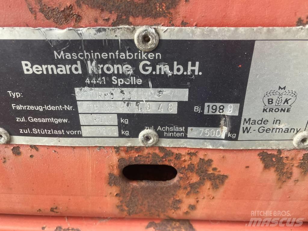 Krone Turbo 3500 Hackvagn / Självlastarvagn