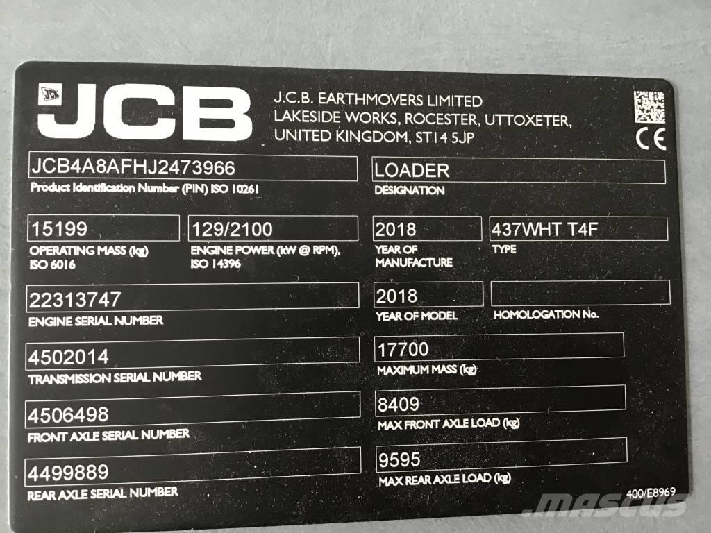 JCB 437 WHT Hjullastare