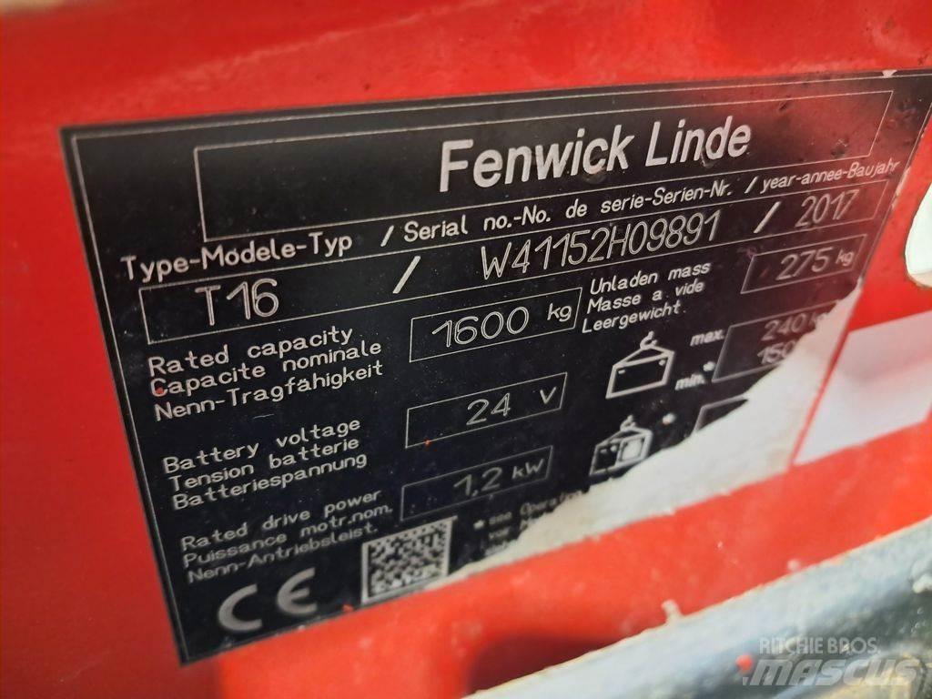Linde T16 Låglyftare utan plattform