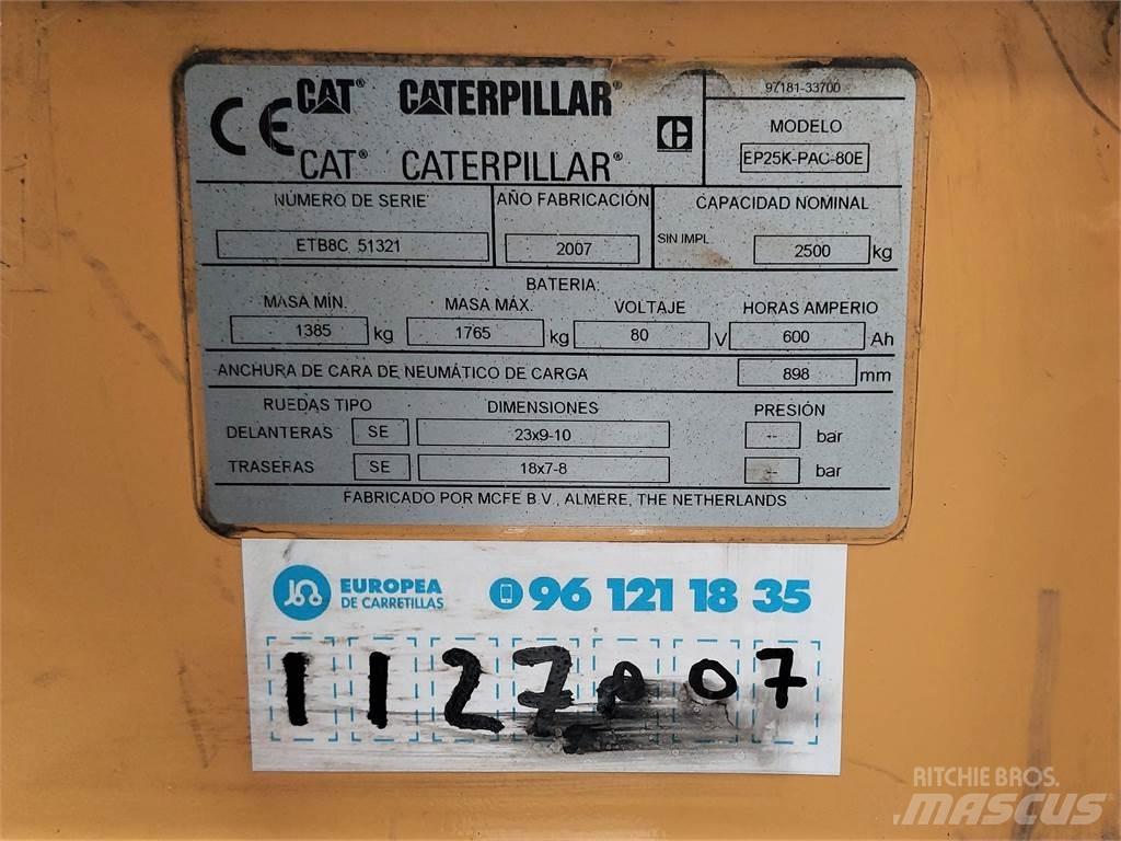 CAT EP25K PAC Elmotviktstruckar