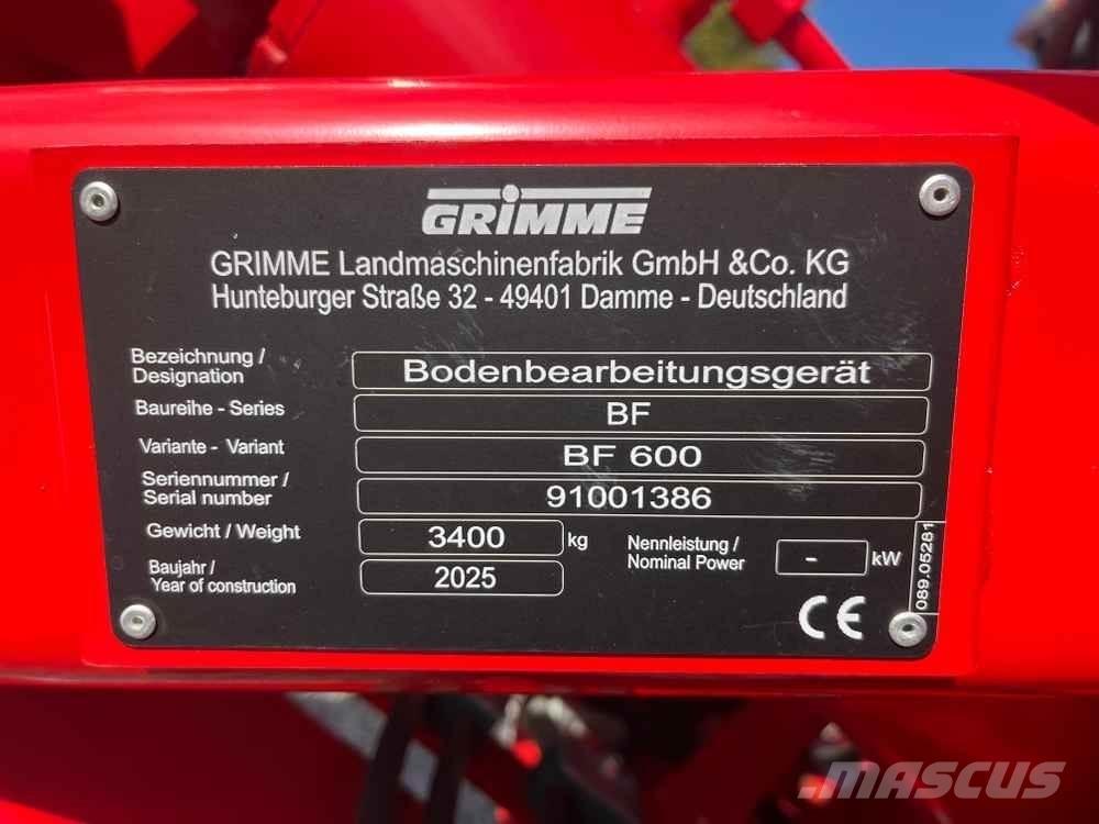 Grimme BF Potatisodlingsutrustning - Övrigt