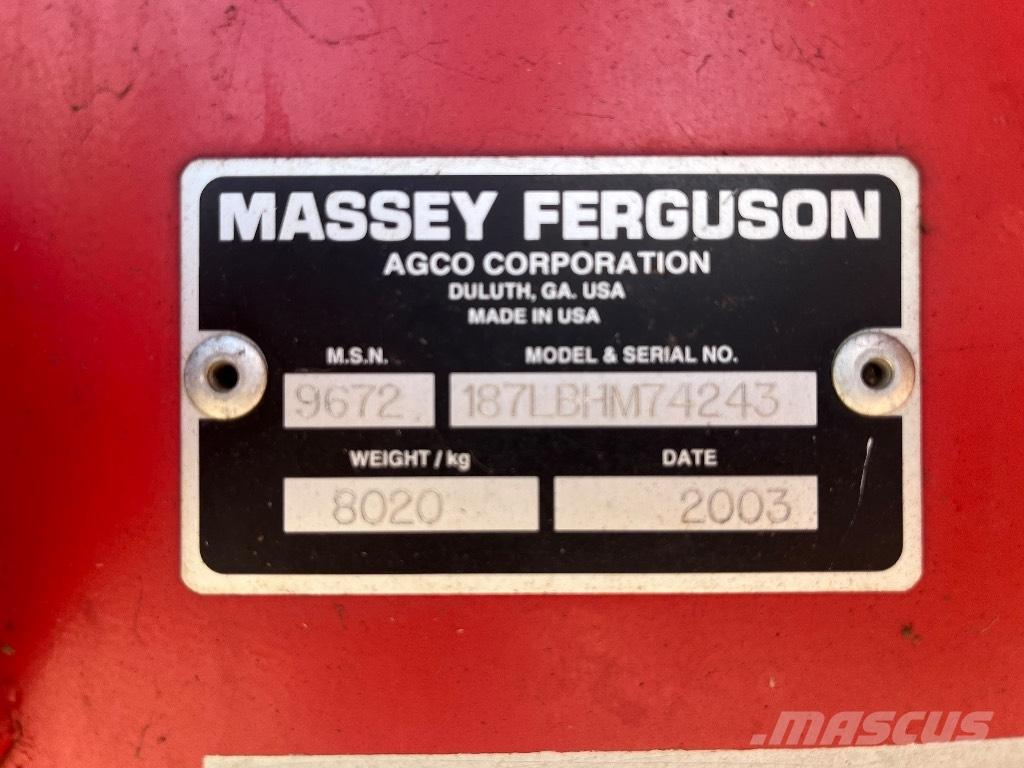 Massey Ferguson 187 Fyrkantspressar