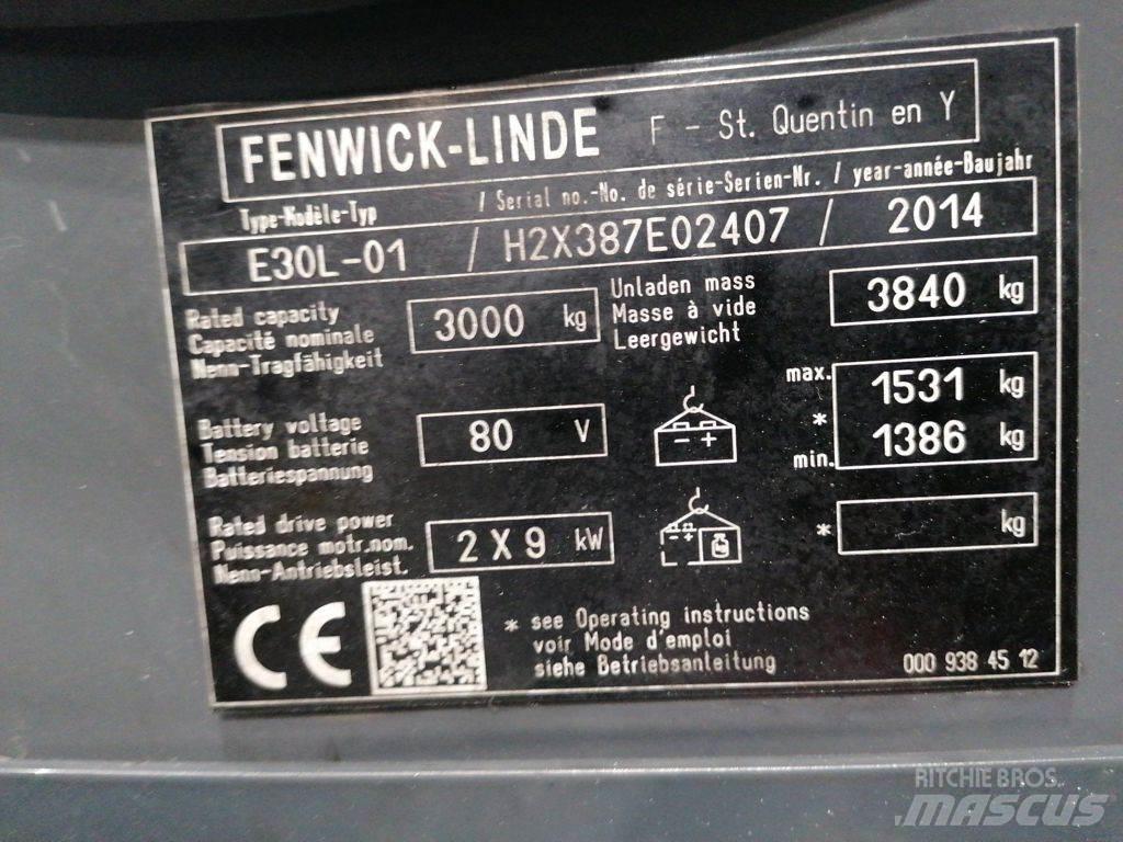 Linde E30L-01 Elmotviktstruckar