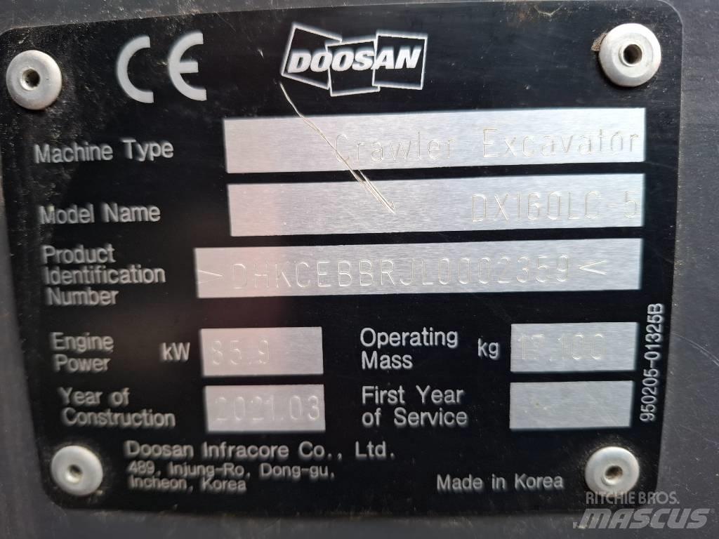 Doosan DX160LC-5 Bandgrävare