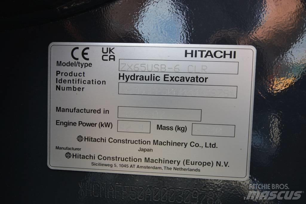 Hitachi ZX 65 USB-6 Minigrävare < 7t