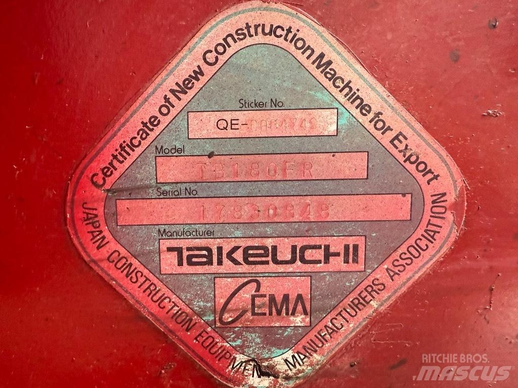 Takeuchi TB 180 FR Midigrävmaskiner 7t - 12t