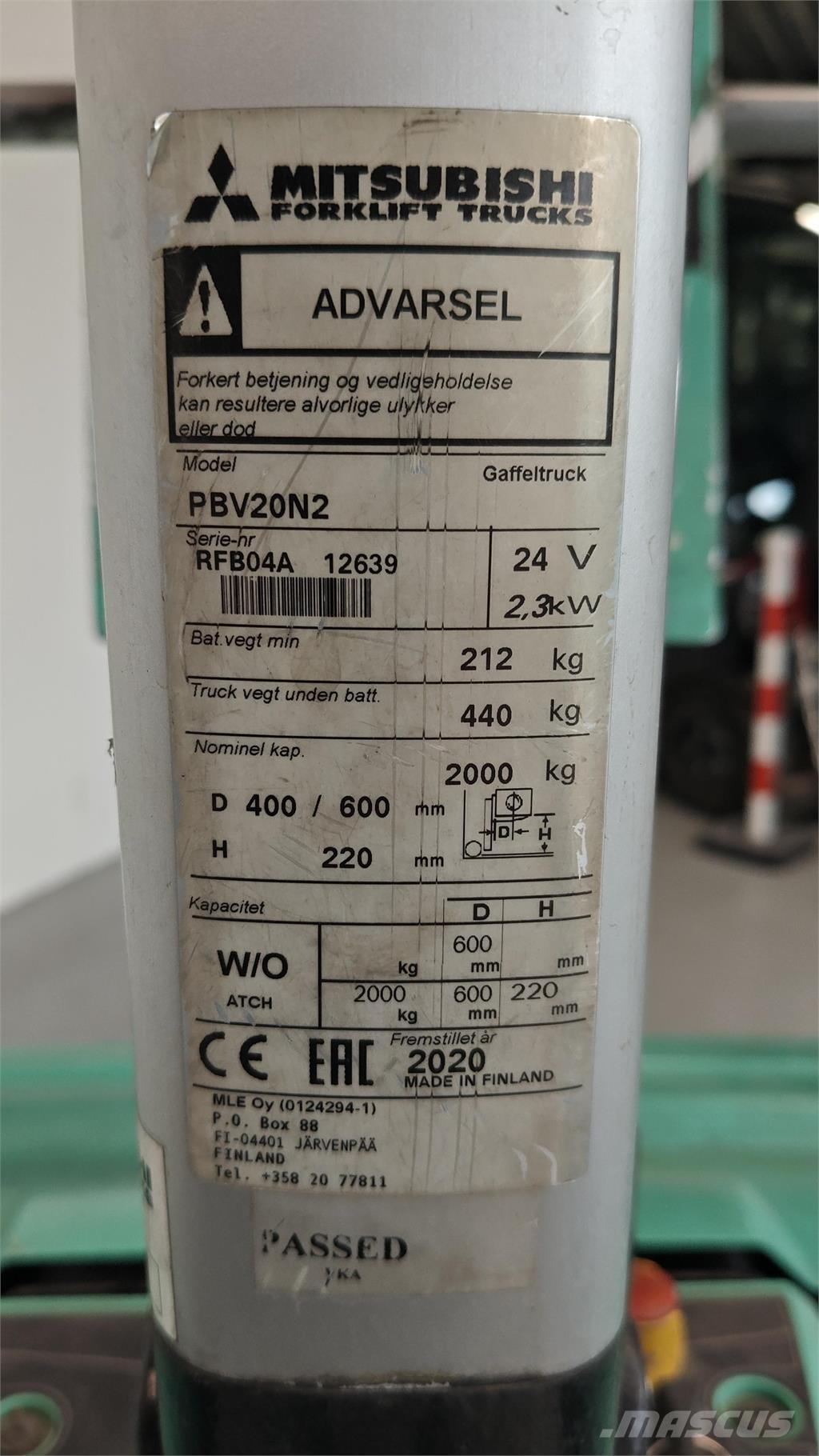 Mitsubishi PBV20N2 Flaktruck