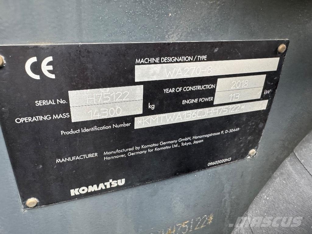 Komatsu WA 270-8 Hjullastare